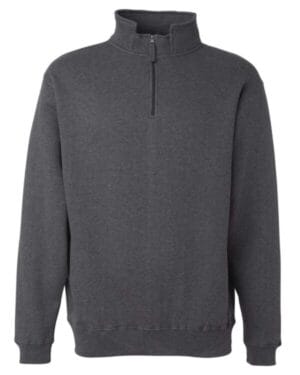 J america 8634 heavyweight fleece quarter-zip sweatshirt