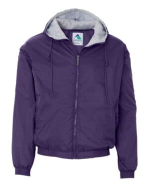 PURPLE Augusta sportswear 3280 fleece lined hooded jacket