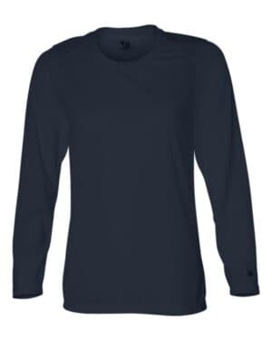 NAVY Badger 4164 women's b-core long sleeve t-shirt
