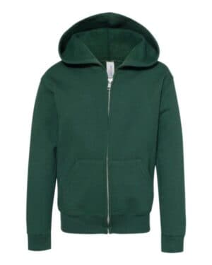 Jerzees 993BR nublend youth full-zip hooded sweatshirt