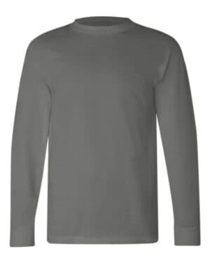 CHARCOAL Bayside 6100 usa-made long sleeve t-shirt
