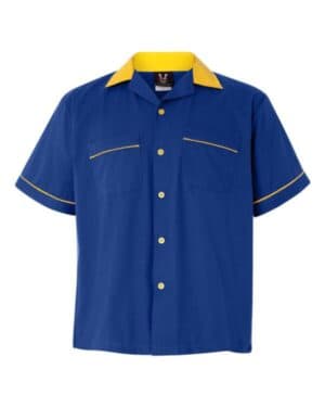 ROYAL/ GOLD Hilton HP2244 gm legend bowling shirt