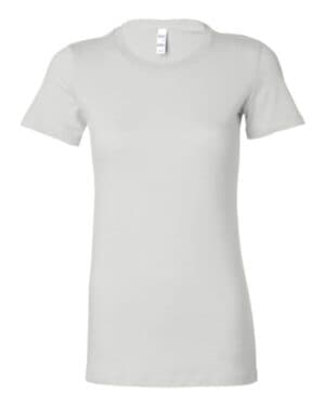 WHITE Bella canvas 6004 women's slim fit tee