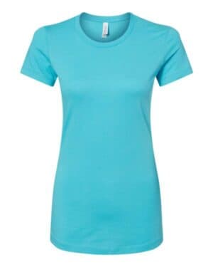 TURQUOISE Bella canvas 6004 women's slim fit tee