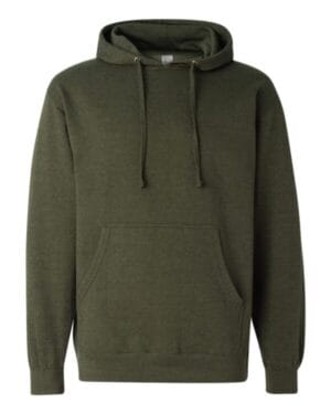 ARMY HEATHER Independent trading co SS4500 midweight hooded sweatshirt