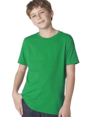 KELLY GREEN Next level apparel 3310 youth boys cotton crew