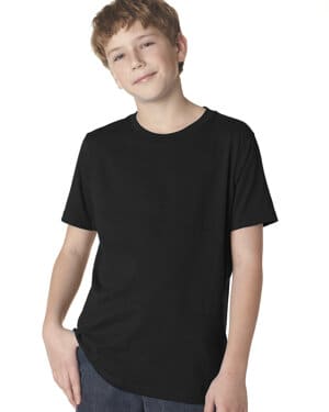 BLACK Next level apparel 3310 youth boys cotton crew