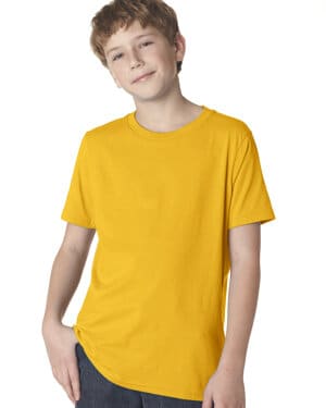 GOLD Next level apparel 3310 youth boys cotton crew