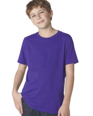 PURPLE RUSH Next level apparel 3310 youth boys cotton crew