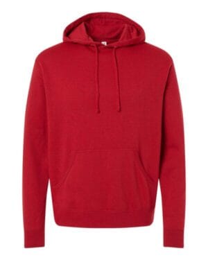 RED HEATHER Independent trading co AFX4000 hooded sweatshirt