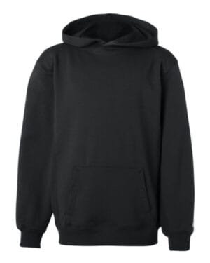 BLACK Badger 2454 youth performance fleece hooded sweatshirt
