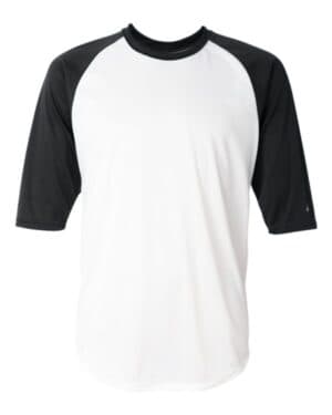 Badger 4133 b-core three-quarter sleeve baseball t-shirt