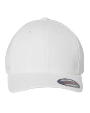 WHITE Flexfit 6533 ultrafiber mesh cap