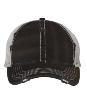 BLACK/ SILVER Valucap 3150 bounty dirty-washed mesh-back cap