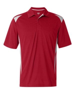 RED/ WHITE Augusta sportswear 5012 two-tone premier polo