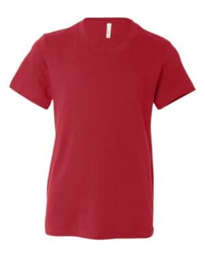 RED Bella canvas 3001Y youth jersey tee