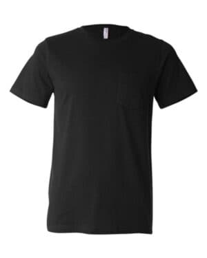 BLACK Bella canvas 3021 jersey pocket tee