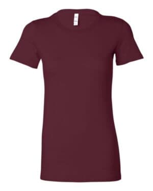 MAROON Bella canvas 6004 women's slim fit tee