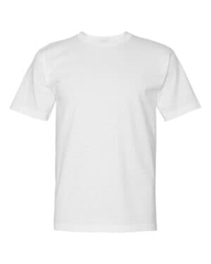 WHITE Bayside 5040 usa-made midweight t-shirt