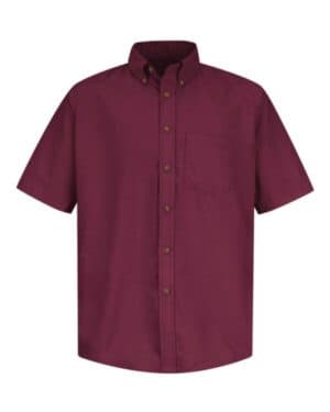 BURGUNDY Red kap SP80 poplin short sleeve dress shirt