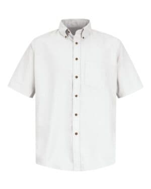 WHITE Red kap SP80 poplin short sleeve dress shirt