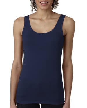 MIDNIGHT NAVY Next level apparel 3533 ladies' spandex jersey tank