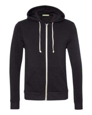 ECO TRUE BLACK Alternative 9590 rocky eco-fleece full-zip hooded sweatshirt
