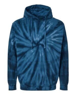 NAVY Dyenomite 854CY cyclone tie-dyed hooded sweatshirt