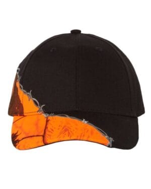 BLACK/ BLAZE AP Kati LC4BW camo with barbed wire embroidery cap