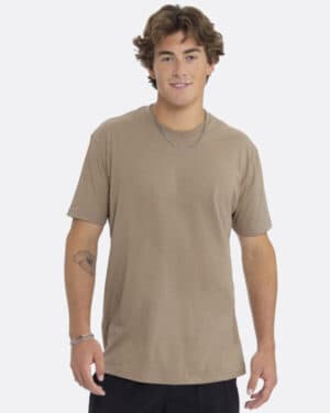 TAN Next level apparel 3600 unisex cotton t-shirt