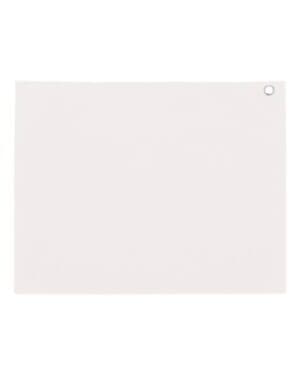 WHITE Carmel towel company C1518GH velour hemmed towel with grommet & hook