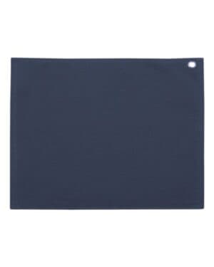 NAVY Carmel towel company C1518GH velour hemmed towel with grommet & hook