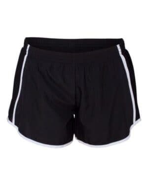 BLACK/ BLACK/ WHITE Augusta sportswear 1265 women's pulse team running shorts