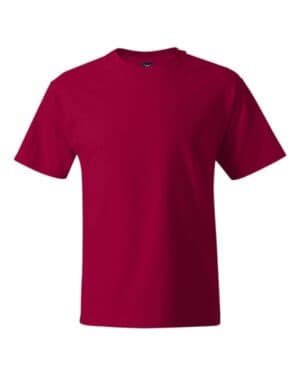 DEEP RED Hanes 518T beefy-t tall t-shirt