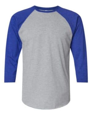 6930 baseball fine jersey three-quarter sleeve tee
