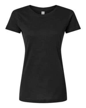 BLACK Lat 3516 women's fine jersey tee