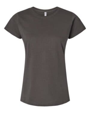 CHARCOAL Lat 3516 women's fine jersey tee