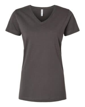 Lat 3507 women's fine jersey v-neck tee