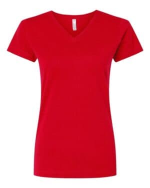 Lat 3507 women's fine jersey v-neck tee