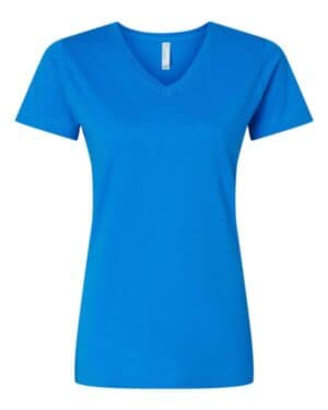 Lat 3507 women's fine jersey v-neck tee