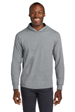 ATHLETIC HEATHER 363LH jerzees classics unisex cotton long sleeve hooded t-shirt