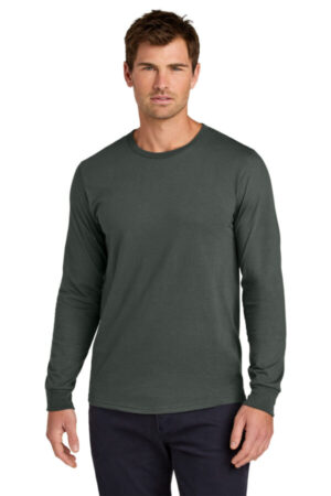CHARCOAL GREY 363L jerzees classics unisex cotton long sleeve t-shirt