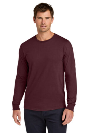 MAROON 363L jerzees classics unisex cotton long sleeve t-shirt