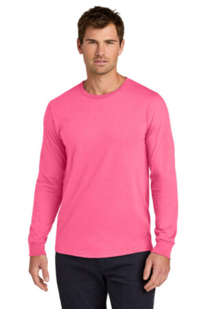 NEON PINK 363L jerzees classics unisex cotton long sleeve t-shirt