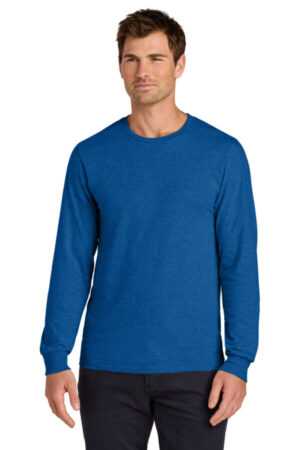 RETRO HEATHER ROYAL 363L jerzees classics unisex cotton long sleeve t-shirt