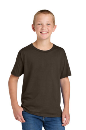 CHOCOLATE 363Y jerzees classics youth cotton t-shirt