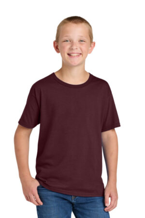 MAROON 363Y jerzees classics youth cotton t-shirt