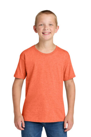 RETRO HEATHER CORAL 363Y jerzees classics youth cotton t-shirt