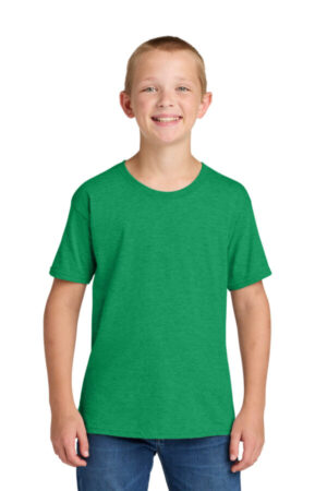 RETRO HEATHER GREEN 363Y jerzees classics youth cotton t-shirt