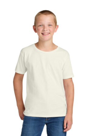SWEET CREAM HEATHER 363Y jerzees classics youth cotton t-shirt